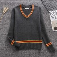 ราคา เสื้อคลุมไหมพรม แฮร์รี่พอตเตอร์เสื้อสเวตเตอร์คอวีสไตล์เดียวกัน Gryffindor COS ชุดนักเรียนสำหรับผู้ชายและผู้หญิงทุกวันชุด JK แบบเดียวกันเสื้อกั๊กผ้าฝ้ายแท้ (25956169607)