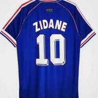 ราคา ส่งเร็ว!!1998 ฟุตบอลโลก France Home Blue No. 10 ซีิดาไน เบอร์ 12 Henry Fan Edition เสื้อย้อนยุคคลาสสิก (45816761265)
