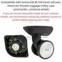 ราคา 2pcs ล้อกระเป๋าเดินทางสําหรับ Samsonite BL104 = BL124/ American Traveler รถเข็น, 5 ซม.เงียบ Universal หมุนล้อ,กระเป๋าเดินทางซ่อมอะไหล่ (54012736508)