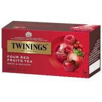 ราคา ทไวนิงส์ชาโฟร์เรดฟรุ๊ตส์ 2กรัม แพค 25 Twinings Four Red Fruits 2g. Pack 25 (46912738728)