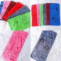 ราคา ยกโหล 12 ผืน ผ้าเช็ดผมนาโนการ์ตูนสีเข้มคละลาย คละสี (24784711397)