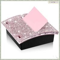 ราคา [dreamedge] Rhinestone Self Stick Note Pad Holdersพนักงาน Coworkers Sticky Dispenser Bling Memo Stick Dispenser (49764388465)