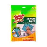 ราคา ผ้าฟองน้ำทำความสะอาดอเนกประสงค์ SCOTCH-BRITE 18x20cm สีเหลือง/ฟ้า (25924)