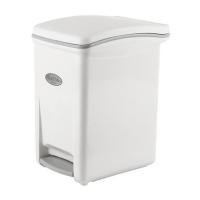ราคา ถังขยะเหยียบเหลี่ยม PN PN6002 ขนาด 18.5L สีขาว/เทา (111255)