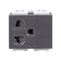 ราคา เต้ารับเดี่ยว 3 ขา มีม่านนิรภัย PANASONIC WEG1181 KH สีเทา (131586)