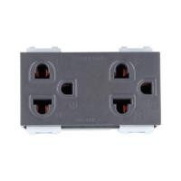 ราคา เต้ารับคู่ 3 ขา มีม่านนิรภัย PANASONIC WEG15829H สีเทา (131588)