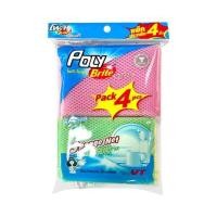 ราคา ฟองน้ำหุ้มตาข่าย POLY-BRITE 407-42 10x13x2 ซม. แพ็ก 4 ชิ้น (132978)