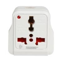 ราคา ปลั๊กแปลง 2 ขาแบน TOSHINO DD-P2S สีขาว (133826)