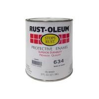 ราคา สีน้ำมัน RUST-OLEUM 634-4 สีดำ เงา 1/4 แกลลอน (134387)