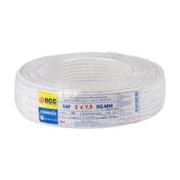 ราคา สายไฟ VAF BCC 2x1.5 ตร.มม. 100 ม. สีขาว (147183)