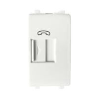 Schneider เต้ารับโทรศัพท์ 6 ขา 4 สาย พร้อมม่านนิรภัย ขนาด 1 ช่อง รุ่น Concept 3031RJ64M-T