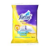 ราคา รีฟิลผ้าเปียกดันฝุ่นคอตตอน FARCENT W706/2 12 แผ่น สีเหลือง กลิ่นเลมอน (181676)