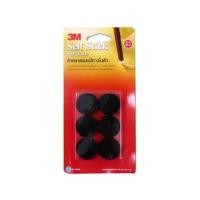 ราคา สักหลาดแบบกลม 3M 28x28 มม. สีดำ 12 ชิ้น (182404)
