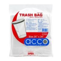 ราคา ถุงขยะ บาง ACCO ขนาด 26x34" จำนวน 15ใบ สีใส (191610)
