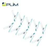 ราคา กิ๊บหนีบผ้าหัวยาง PLIM สีขาว/น้ำเงิน แพ็ค10 ชิ้น (194764)