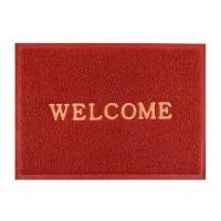 ราคา พรมเช็ดเท้าดักฝุ่น HOME LIVING STYLE WELCOME 50X70 ซม. สีแดง (214501)