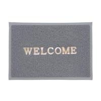 ราคา พรมเช็ดเท้าดักฝุ่น HOME LIVING STYLE WELCOME 50X70 ซม. สีเทา (214502)