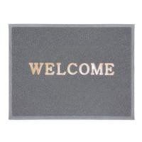 ราคา พรมเช็ดเท้าดักฝุ่น HOME LIVING STYLE WELCOME 60X80 ซม. สีเทา (214509)