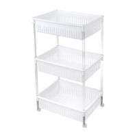 ราคา ชั้นวางของพลาสติก 3 ชั้นมีล้อ KEYWAY AP373 (229490)