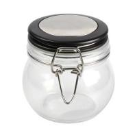 ราคา ขวดโหลแก้วกลมฝาสปริง S ขอบสีดำ (242877)