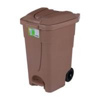 ราคา ถังขยะเหลี่ยมขาเหยียบ มีล้อ MODERN 85L สีเบจ (262485)