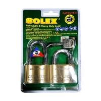 ราคา กุญแจคีย์อะไลท์ SOLEX MACH250 50 มม. PB แพ็ก 2 ชิ้น (285716)