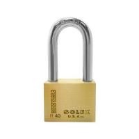 ราคา กุญแจลูกปืน SOLEX R40L 40 มม. สีทองเหลืองขัดเงา (285806)