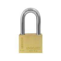 ราคา กุญแจลูกปืน SOLEX R55L 55 มม. สีทองเหลืองขัดเงา (285850)