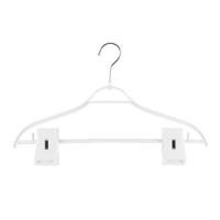 ราคา ไม้แขวนเสื้อมีหนีบ H-051AA SL ขาว PLIM (1002787)
