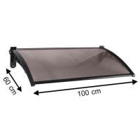 ราคา กันสาดโพลีคาร์บอเนต ผิวใส SUNSHIELD 60x100 ซม. สีชา (1015473)