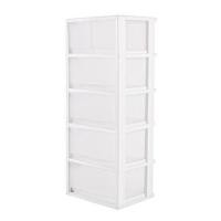 ราคา ตู้ลิ้นชัก 5 ชั้น มีล้อ STACKO FINE 42.1x35.8x105.5 ซม. สีขาว (1015698)