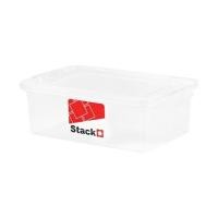 ราคา กล่องเก็บของ ฝาล็อค STACKO 6657 6 ลิตร สีใส (1016922)