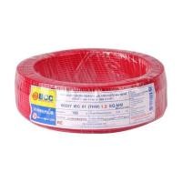 ราคา สายไฟ THW IEC01 BCC 1x1.5 ตร.มม. 100 ม. สีแดง (1018357)