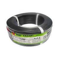 ราคา สายไฟ THW IEC01 YAZAKI 1x1.5 ตร.มม. 100 ม. สีดำ (1020079)
