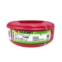 ราคา สายไฟ THW IEC01 YAZAKI 1x2.5ตร.มม. 100 ม. สีแดง (1020090)