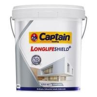 ราคา สีน้ำทาฝ้า CAPTAIN LONGLIFE SHIELDPLUS L0100 สีขาว ด้าน 5 แกลลอน (1027696)
