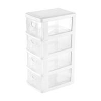 ราคา กล่องลิ้นชักเล็ก 4 ชั้น KEYWAY CK324 14X21X36.5 ซม. สีใส (1029628)