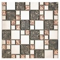ราคา โมเสคแก้ว 30X30X0.60 ซม. ซิลเวอร์ บี-มิกซ์ (1036503)