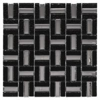 ราคา โมเสคแก้ว 30X30 ซม. กาล่าซิลเวอร์ แบล็ค (1036676)