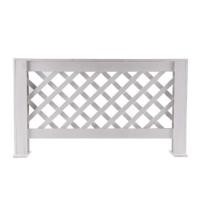 ราคา รั้วไม้ยางพาราตั้งพื้น SPRING O-01 สีขาว (1046421)