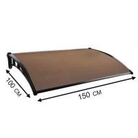 ราคา กันสาดโพลีคาร์บอเนต ผิวส้ม SUNSHIELD 100x150 ซม. สีน้ำตาลเข้ม (1049948)
