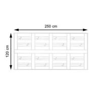 ราคา เหล็กดัดหน้าต่าง S.D.BRILLIANT 250x120 ซม. สีขาว (1050607)