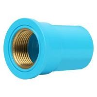 ราคา ข้อต่อตรงเกลียวในทองเหลือง SCG 1 นิ้ว สีฟ้า (1055341)