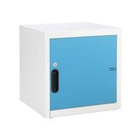 ราคา ตู้เหล็กบานเปิดทึบ KIOSK UNI-1 สีขาว/ฟ้า (1055986)