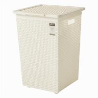 ราคา ตะกร้าผ้าเหลี่ยมสูงมีฝา DKW HH-1110 ครีม (1056749)