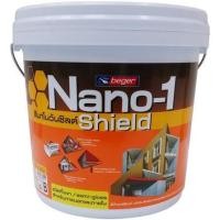ราคา สีน้ำทาภายนอก BEGER NANO1 SHIELD BASE B กึ่งเงา 9 ลิตร (1057857)