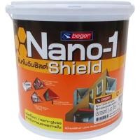 ราคา สีน้ำทาภายนอก BEGER NANO1 SHIELD BASE A กึ่งเงา 3.5 ลิตร (1057932)