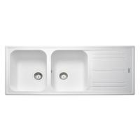 ราคา ซิงค์ฝัง 2หลุม 1ที่พัก METRIX MOS21WH สีขาว (1063997)