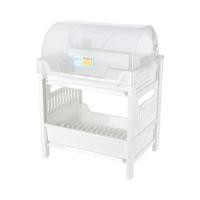 ราคา ชั้นคว่ำจานพลาสติก 2 ชั้นฝาครอบ SN 542/2 สีขาว (1075643)