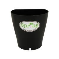 ราคา กระถางแขวนพลาสติก SPRING 13 ซม. สีดำ (1075788)